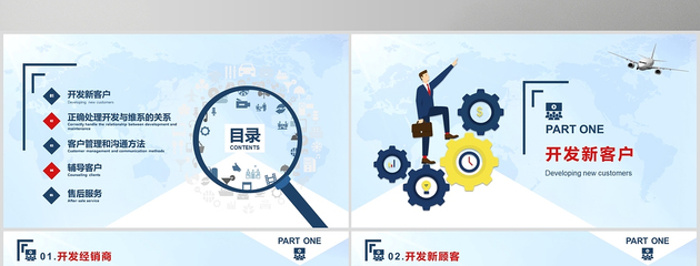 客戶管理技巧企業培訓PPT模板